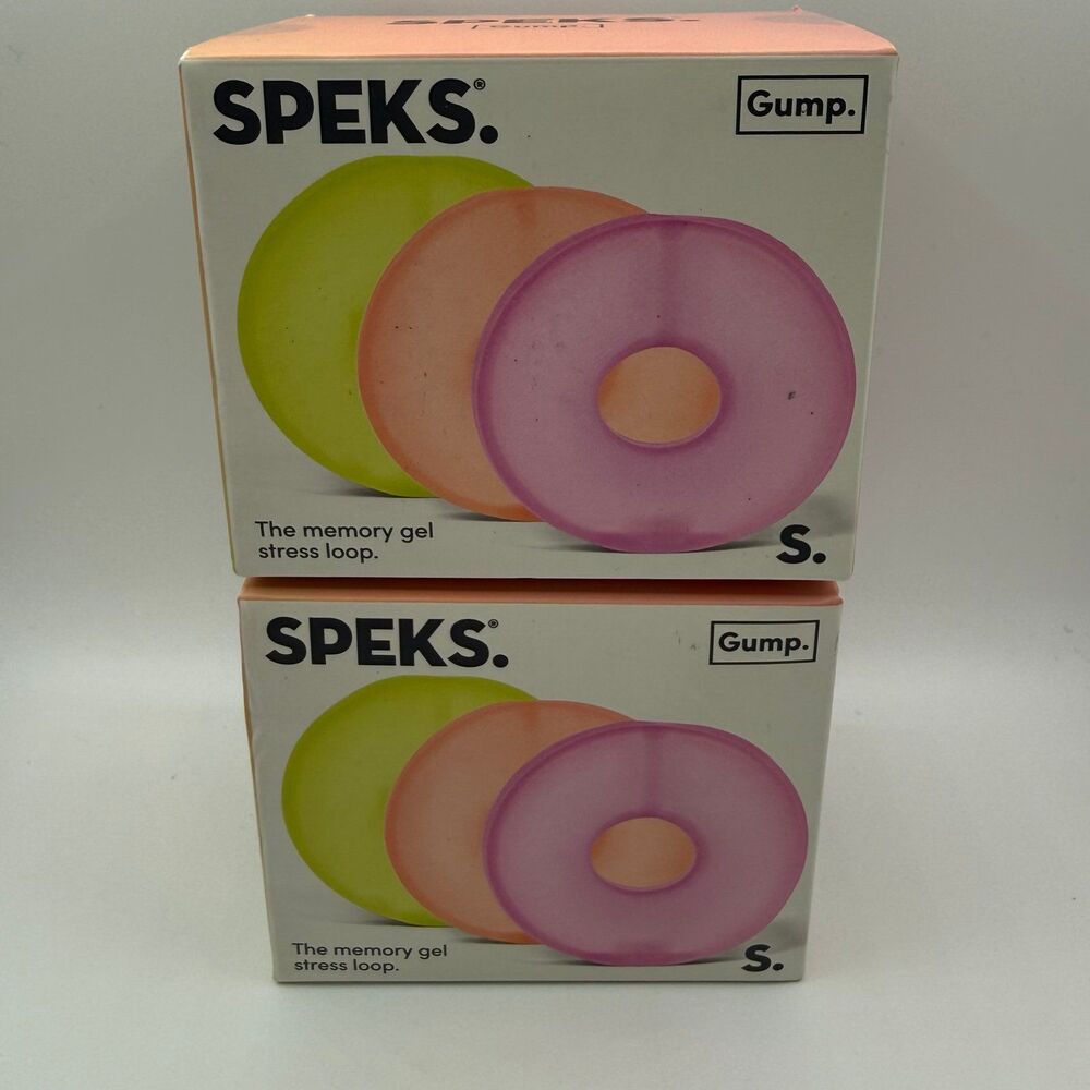 [2 Boxes] Speks - Gum Loop: 3 Loops Per Box (Reef, Moon Jelly, Algae) Squish Toy